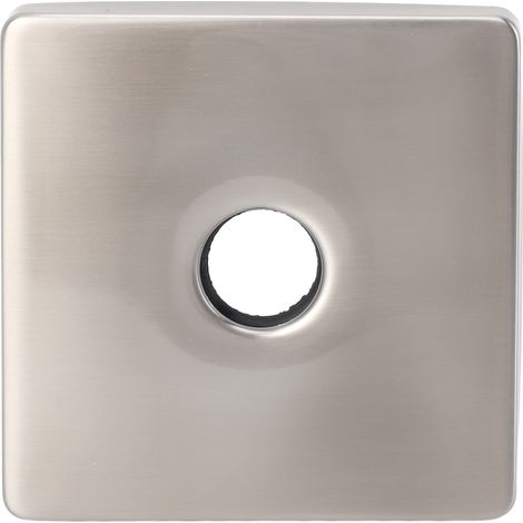Bride de bras de douche en acier inoxydable, plaque de recouvrement décorative carrée pour salle de bain (1/5)