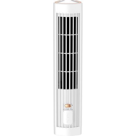 Ventilateur tour de bureau, ventilateur-climatiseur portable à trois vitesses, ventilateur 2-en-1, ventilateur silencieux, Blanc (1/5)