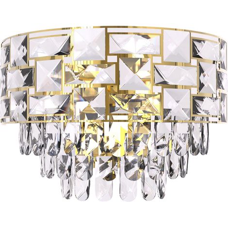 Applique murale cristal doré mat Luxuria 2xE14 Milagro (1/2)
