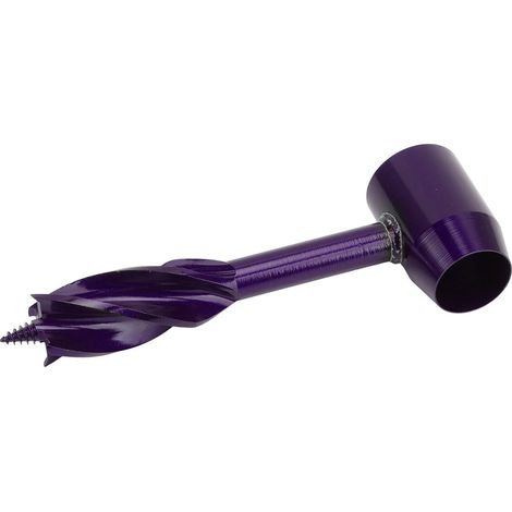 Foret à bois multifonction en acier carbone haute dureté, incisif, manuel pour perceuse, violet (1/5)