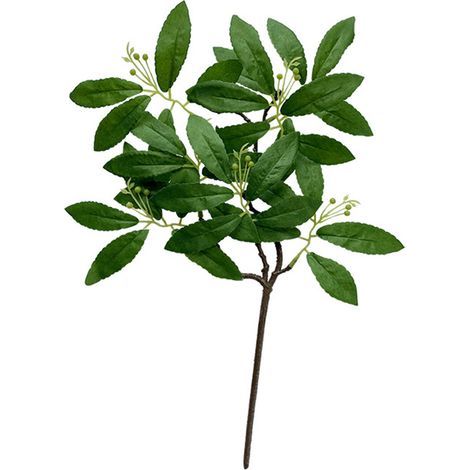 Eukalyptus-Simulationsblatt, künstliches Grün, Blumenarrangement, Wandblatt für Heim-, Hochzeits-, Garten- und Außendekorationen (V) (1/5)