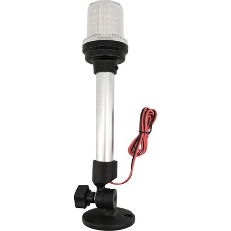 Marine Aluminiumlegierung Feststehende 180-Grad-Rundumleuchte LED Klappbare Navigationsleuchte Marine Yacht Hardware Zubehör - Klappbare Rundumleuchte (Polygonal) 12 Zoll - 1 (1/4)