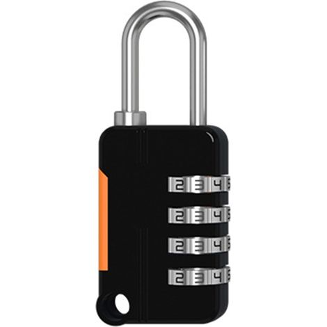 Cadenas à combinaison à 4 chiffres, petit cadenas de voyage sans clé en forme de U pour sac à dos, casier de sport ou d'école