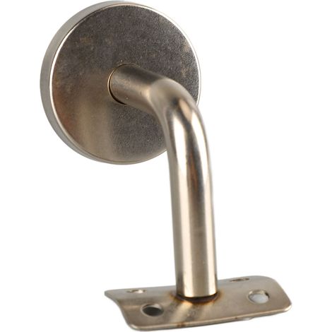 Ensemble de 5 supports de main courante muraux robustes et pratiques en acier inoxydable pour accoudoirs d'escalier (1/5)