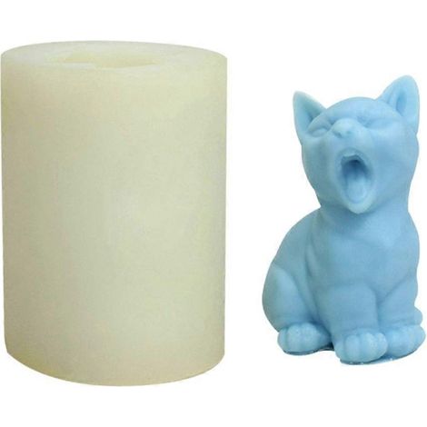 Moule en silicone pour savon artisanal, bougie parfumée, moule époxy, moule à bricolage pour femmes, moule animal