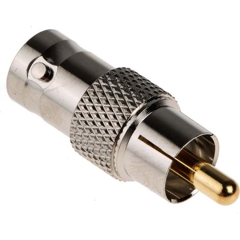 Adaptateur audio et vidéo RS PRO Droit, RCA Mâle vers BNC Femelle ( Prix pour 1 )