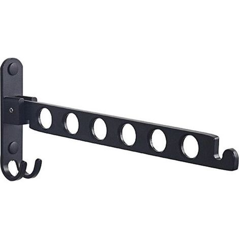 Wall Mounted Clothes Drying Rack, 90° Rotation Wall Mounted Foldable Clothes Rack, for Balcony, Bathroom, Hotel (1/5)