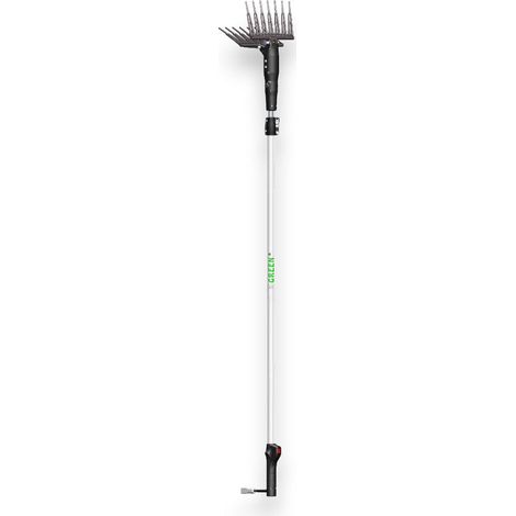 Abbacchiatore elettrico per raccolta olive con asta telescopica motore 12V e cavo prolunga 15 metri per piccoli e medi appezzamenti