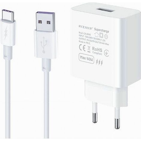 Kit Chargeur De Batterie Usb Type-c 40w Supercharge Smartphone Ca-s045 (1/3)