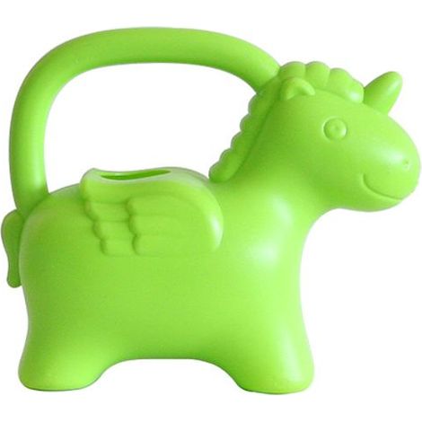 Arrosoir pour enfants en forme de cheval - 1 L - plastique - décoration de jardin - vert (1/2)