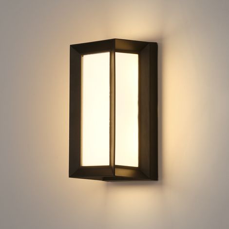 COMELY IP65 18W Lampada da parete impermeabile a LED per esterni - Luce neutra 4000K, perfetta per cortile, giardino, vialetto, terrazza (nero) (1/5)