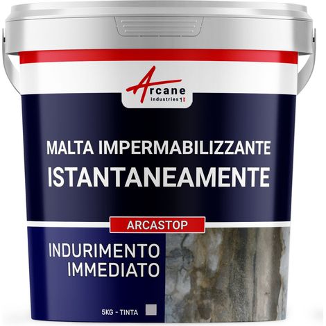 Malta impermeabilizzante, per sigillatura delle perdite d'acqua - ARCASTOP - 5 kg  - ARCANE INDUSTRIES