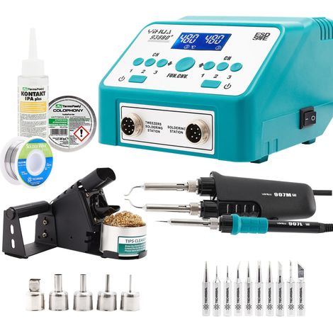Kit stazione saldante Yihua 938BD+ con 10 punte
