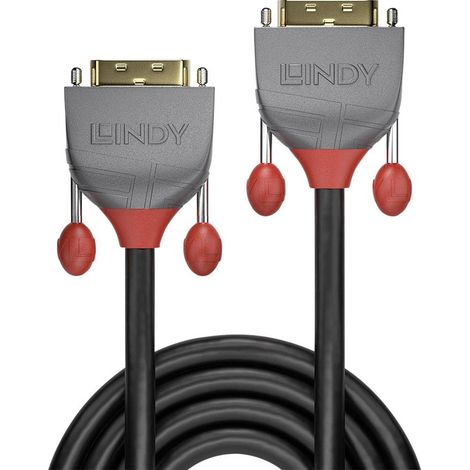 LINDY DVI Cavo Spina DVI-D 24+1pol. , Spina DVI-D 24+1pol. 10.00 m Nero 36226 Cavo DVI (1/3)