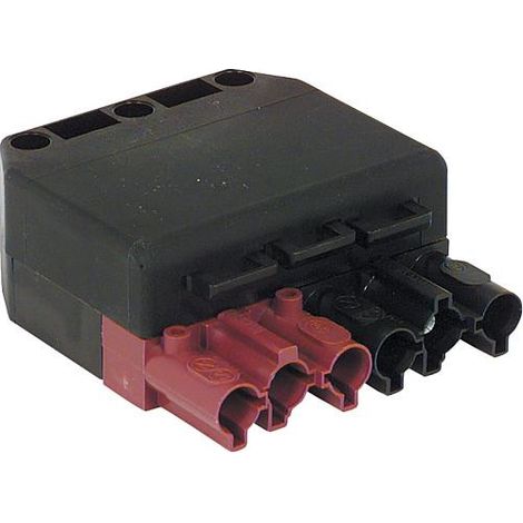 Accouplement 6 poles noir/marron systeme Wieland BG