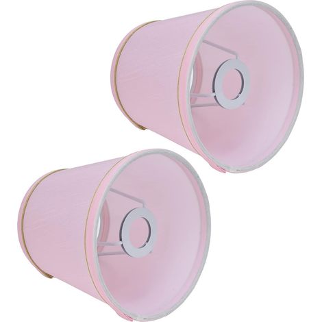 E14 Pink Lampshade, European Style, Set of 2 (1/5)
