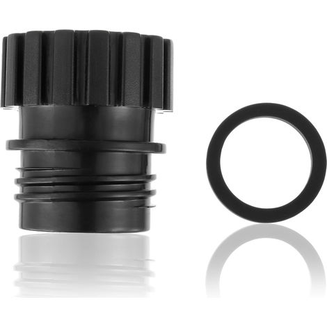 SodaStream Kristallglasflaschen-Adapter auf Kunststoffflaschen-Adapter. Für 0,7-Liter-Kristallglasflaschen. Schnellanschluss-Adapter für SodaStream-Flaschen (schwarz). (1/5)