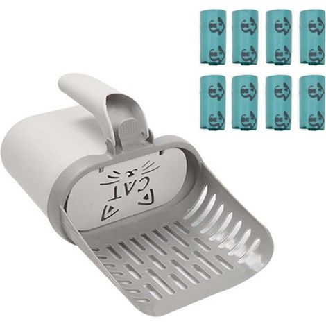 Pelle à litière portable amovible de grande capacité avec sac poubelle (1/5)