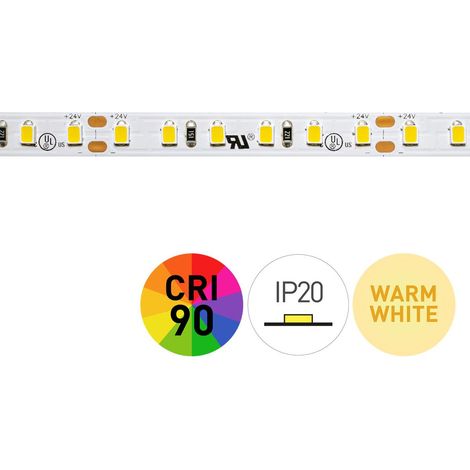 Striscia LED 3000k 24v 9,6w/m 120led/m Ip20 5m Cl60048-5345