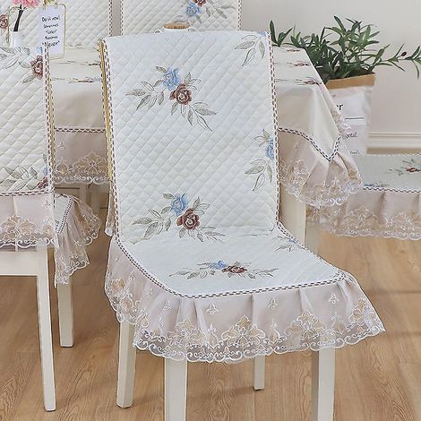 couverture De Chaise Housse For Manger Coussin Chambre, Amovible Lavable Court Manger Couvre Chaise Slipcover Htel, Crmonie, Banquet De Soire De (1/4)