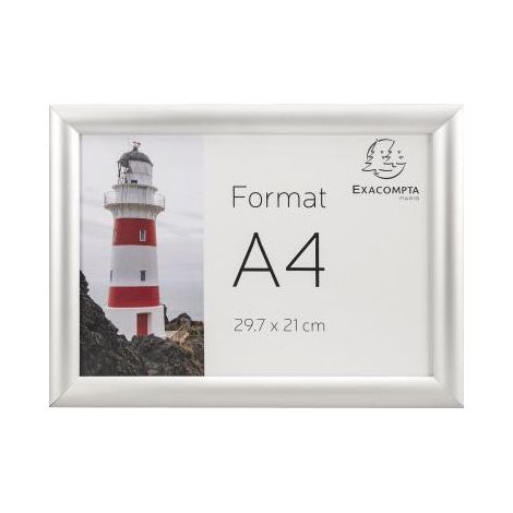 EXACOMPTA Bilderwechselrahmen Exacompta Office 24 x 32,7 x 1,2 cm (B x H x T) DIN A4 Aluminium alu