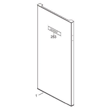 PORTE AVEC JOINT MAGNETIQUE POUR REFRIGERATEUR   BRANDT - AS0023634