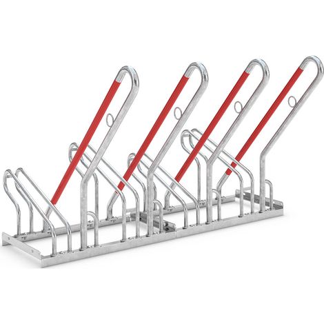 BRB Fahrrad-Bügelparker mit Sicherheits-Anlehnbügel, Einstellplatz für 4 Fahrräder, EIN- oder zweiseitig nutzbar (1/2)