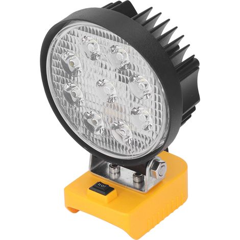 27-W-LED-Arbeitsleuchte, kabelloser Akku (18 V), tragbare Notbeleuchtung für den Außenbereich, wiederaufladbare Taschenlampe (14–22 V) (1/5)