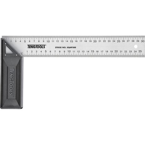 Équerre de charpentier poignée en plastique renforcée Teng Tools SQAP300