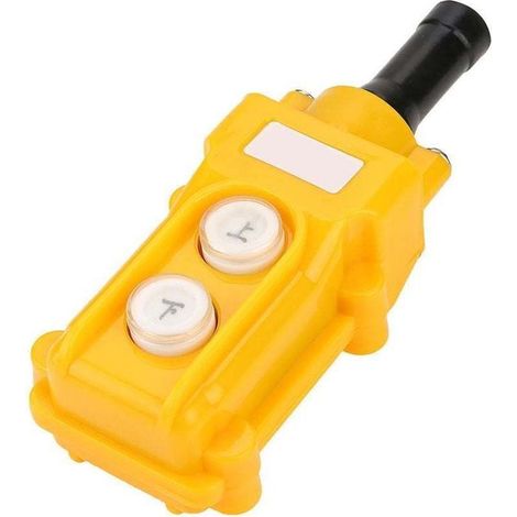 Contrôleur Palan - Interrupteur à Bouton-Poussoir Suspendu - Résistant aux Intempéries - AC 250 V 5 A - ABS - 1 Pièce (1/4)