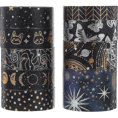 9 rouleaux de ruban adhésif décoratif en papier (1/3)