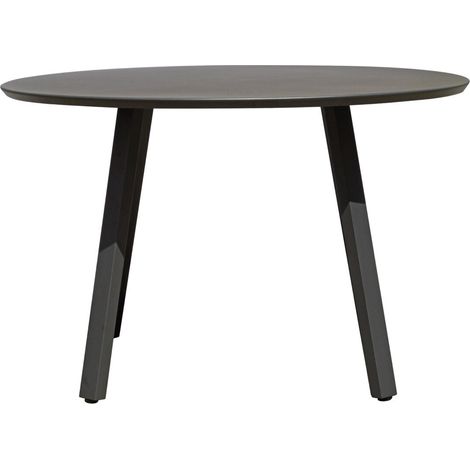 Moia Greenwood Tavolo Tondo Alberese Alluminio Antracite D 120 cm