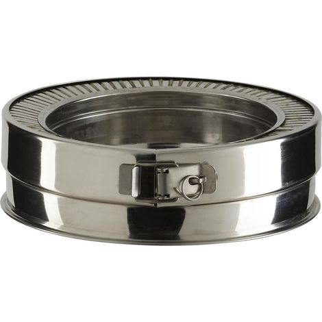 Poujoulat – Tampon bas de conduit THERMINOX TI – Conduit double paroi isolé – Diamètre 150 mm – Pour températures de fumées jusqu'à 450°C (1/2)