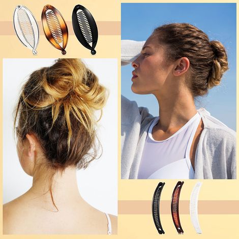 Ensemble de Barrette Banane en Queue de Poisson, Accessoires Cheveux pour Femmes et Filles (1/3)