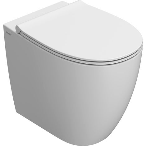 Vaso 4All Globo Filomuro 54x36 cm Senza Brida Bianco Opaco