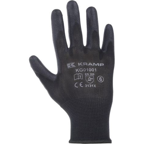 Gants de travail noir taille 9 UNIVERSEL KG0100109P120 (1/3)