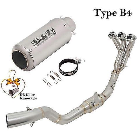 Sistema De Escape Completo Para Motocicleta, Silenciador De Tubo De Enlace Delantero Modificado, Db Killer, Para Yamaha Tracer9 Tracer 9 Gt 2021 2022( Type B4) (1/5)