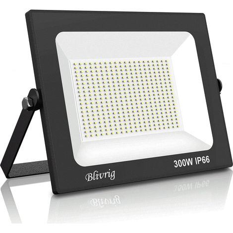 Projecteur LED Extérieur 300W 3000K, Spot LED 30000LM Blanc Chaud 120° Éclairage, pour Extérieur Terrasse Patio Chemins Stades Garage (1/5)