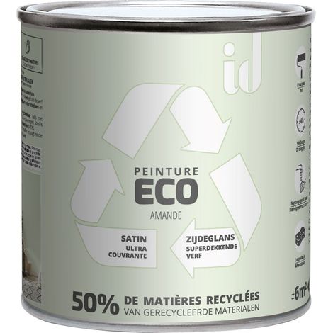 PEINTURE ECO RESPECTUEUSE SATIN AMANDE 500ML - ID Paris (1/2)