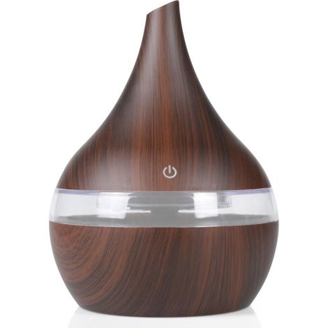 Humidificateur d'air portable mini USB à embout imitation bois (1/5)