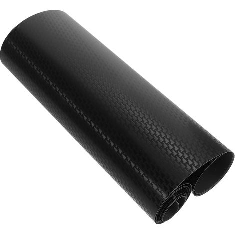 Matte Black Carbon Fiber Car Vinyl Wrap Roll 30X152 CM Self