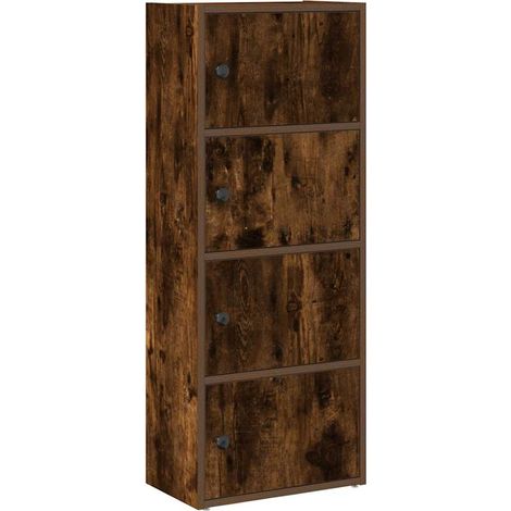 Maison Exclusive - Libreria Rovere Fumo 40x24x102 cm in Legno Multistrato