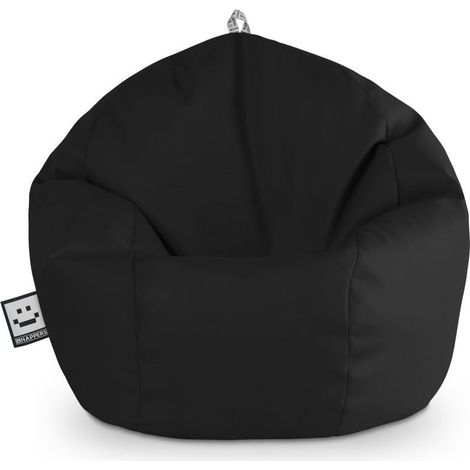 Pouf Enfant Similicuir Noir Unique Noir (1/5)