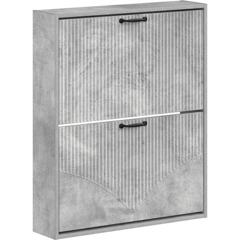 Wall-Mounted Shoe Cabinet HOORN 71 x 17 x 86 cm Engineered Wood vidaXL (1/5)