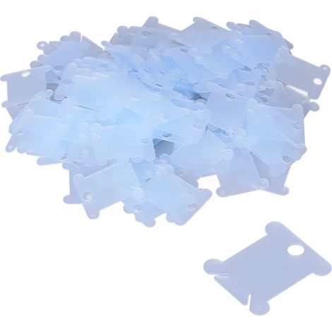 200 boîtes de rangement pour bobines de fil à coudre en plastique, multifonctionnelles, esthétiques et pratiques, pour le rangement des fils à coudre à la maison, bleu (1/5)