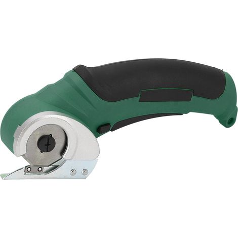 Ciseaux électriques sans fil, coupe-tissu portatif, outil rechargeable 240 tr/min pour tapis et éponges, vert (1/5)