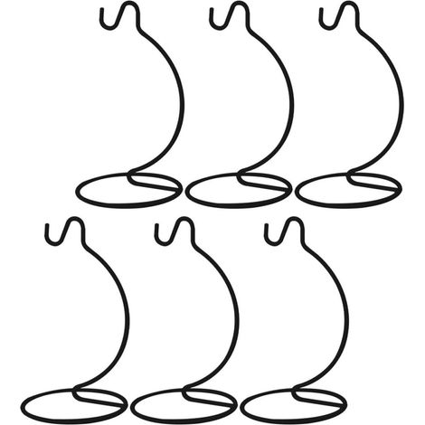 Support Suspendu en Métal pour Globe ou Terrarium 6 Pcs, Design Élégant et Robuste pour Décoration Intérieure (1/5)