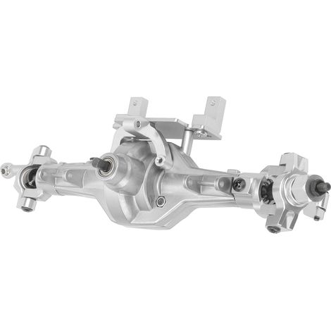 Metall-Vorderachse für RC-Cars, kompatibel mit HSP 94180 und RGT 18000, 1/10 Offroad-Truck, silberfarben. (1/5)