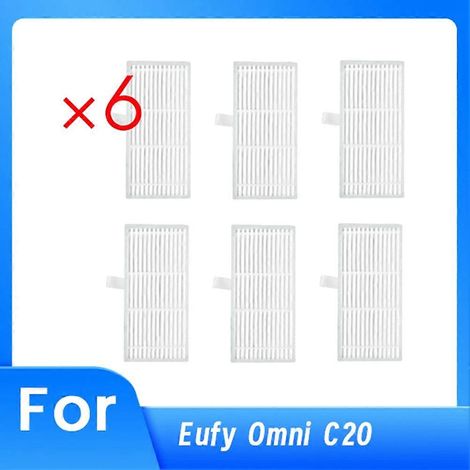 Lot de 6 filtres pour aspirateur Eufy Omni C20 - Accessoires et pièces de rechange ultra-résistants (1/5)