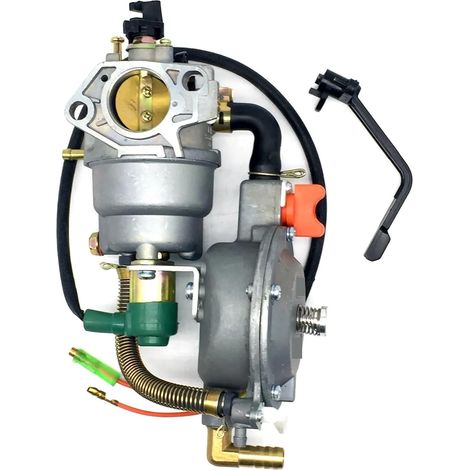 Filtro de carburador para motocicleta, carburador generador de combustible dual para Honda GX390 GX340, motores pequeños para gasolina 188F 5kw-8kw GLP NG, carburador para motocicleta de gasolina (1/5)